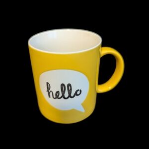 Yellow "Hello" Mug